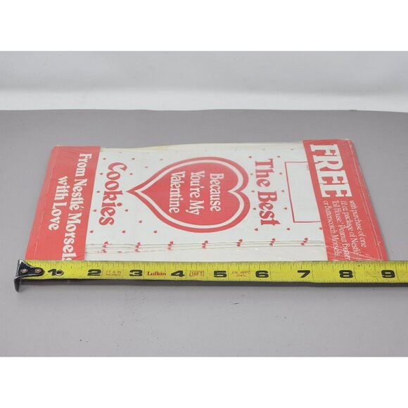 Vintage‎ Nestle Valentines Day Cookie Recipe Card And Bags 1985 NOS - Picture 4 of 4